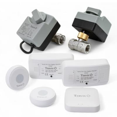 Комплект запобігання затоплення Tervix ZigBee Water Stop на 2 труби 1/2"(4922611-1)