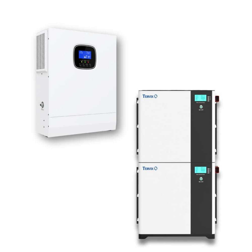 Комплект резервного питания Tervix Инвертор Pro Line S1 шт + АКБ LiFePO 2шт на 10 кВтч (мощность 12кВт)(698510)