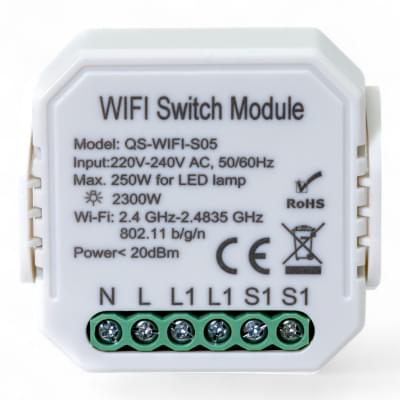 Умный выключатель Tervix Pro Line WiFi Switch (1 клавиша/розетка)(432421)