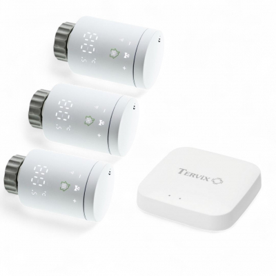 Комплект термоголовок Tervix Pro Line EVA2 (3 шт.) + контроллер Tervix ZigBee Gateway (2287313)