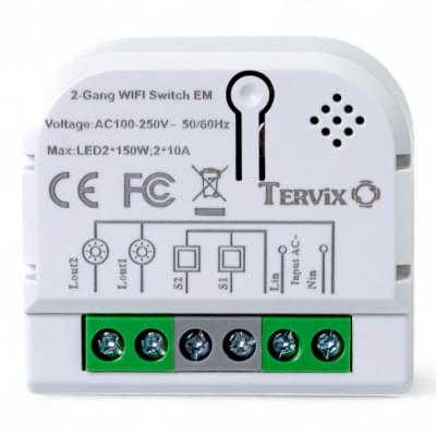 Умный выключатель Tervix Pro Line WiFi Switch (2 клавиши) (433421)