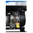 Дизельный генератор 10 кВт однофазный/трехфазный EnerSol WSKD-10EBAU