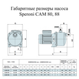 Поверхностный насос самовсасывающий Speroni CAM INOX 88 HL