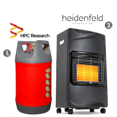 Газовый обогреватель  Heidenfeld Inferno GH100 + балон HPCR 24,5л