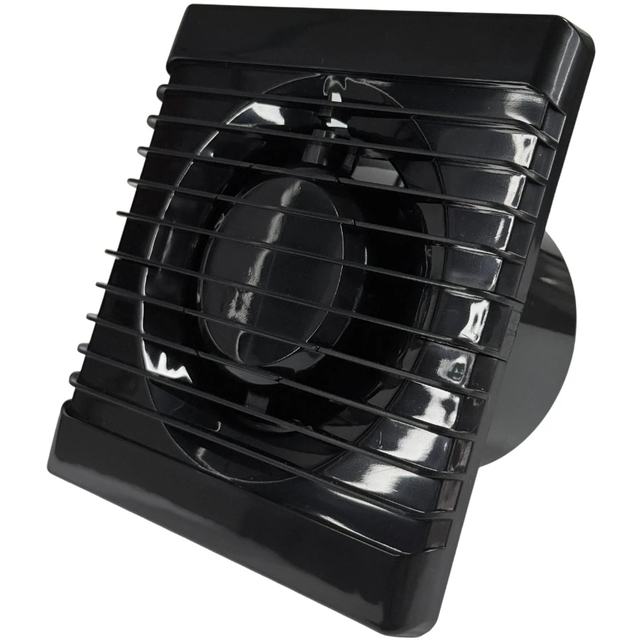 Витяжний вентилятор настінний AirRoxy Planet Energy 80 S black (01-080)