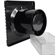Витяжний вентилятор настінний AirRoxy Planet Energy 80 S black (01-080)