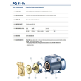 Поверхностный насос вихревой Pedrollo PQm 81-Bs (41PQ88YA1)