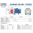 Поверхневий насос Pedrollo PLURIJETm 4/100 (43PJ10I4A1)