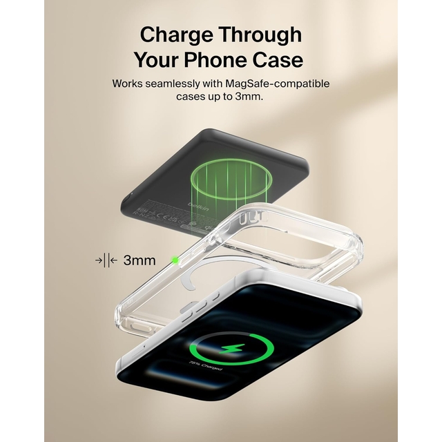 Повербанк Belkin 5000mAh Magnetic Kickstand Black (BPD011HQBK)