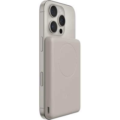 Повербанк Belkin 5000mAh Slim Magnetic Ring Beige (BPD020HQSA)