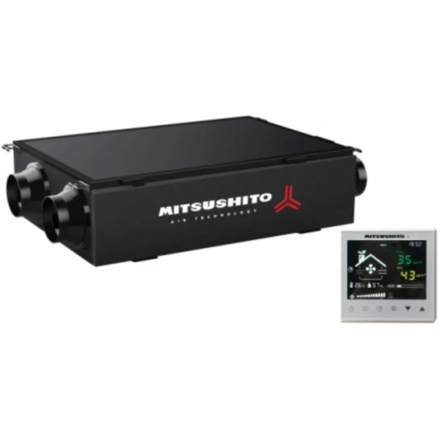 Приточно-вытяжная установка Mitsushito MERV-100AC/3.0U (1000m3/h 3,0kW,Wi-Fi)