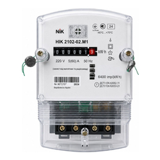 NiK 2102-02 М1, 5(60)А, 1ф, электромех. однотарифный