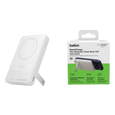 Повербанк Belkin 10000мА·ч, 30Вт PD/Qi2 15Вт, магнитная подставка, белый