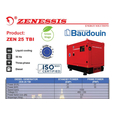 Дизельный генератор 20 кВт трехфазный Zenessis ZEN 25 TBI
