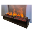 Электрокамин IDaMebel Sorrento коричневый черная патина с паровым камином A-Fire Cassette SF100 Multi
