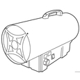 Теплова гармата газова Vitals GH-504t, 50кВт, 650м3/год, помаранчевий, 6кг