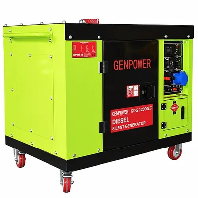 Дизельний генератор 12 кВт однофазний Genpower GDG 12000EC