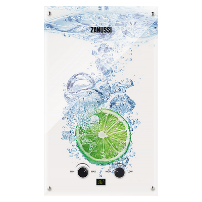 Газовая колонка Zanussi GWH 10 Fonte Glass Lime
