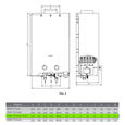 Газовая колонка Zanussi GWH 10 Fonte Glass Paradiso