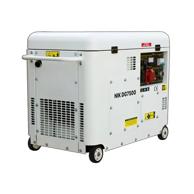 Дизельний генератор NiK DG7500 (6,5 кВт), 3 фази (380 В)/1 фаза (220 В)