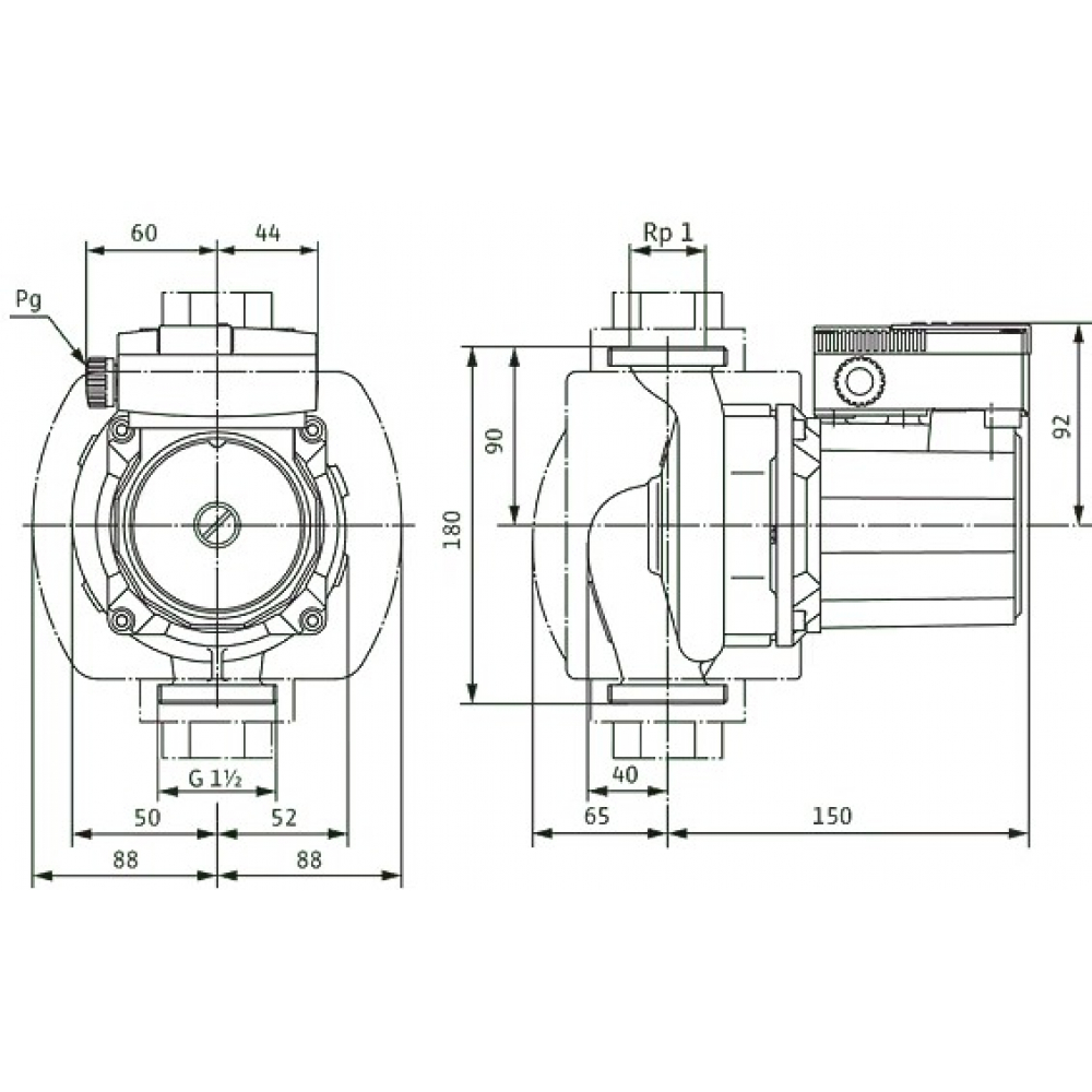 Циркуляційний насос Wilo TOP-S 25/5 DM (2044010)