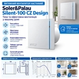 Вытяжной вентилятор настенный Soler&amp;Palau Silent-100 CZ Silver Design (5210602600)