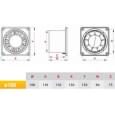 Вытяжной вентилятор настенный Awenta Disk WWD100