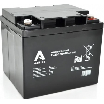 Акумулятор гелевий Azbist Super GEL ASGEL-12400M6 Black Case 12V 40Ah Q1/96