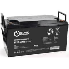 Europower AGM EP12-65M6 12 V 65Ah Black Q1/48