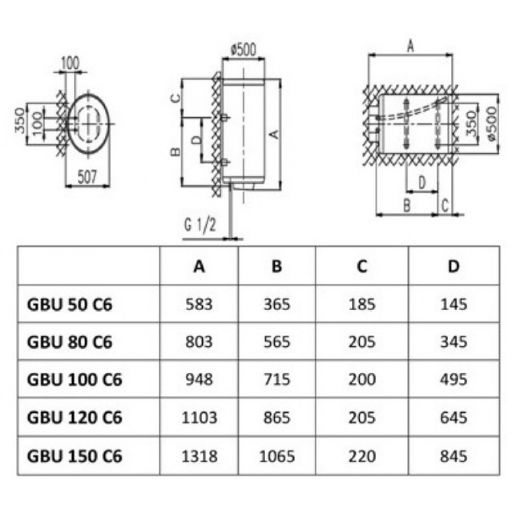 Бойлер накопичувальний електричний Gorenje GBU 80 V9 (GBU 80 C6)