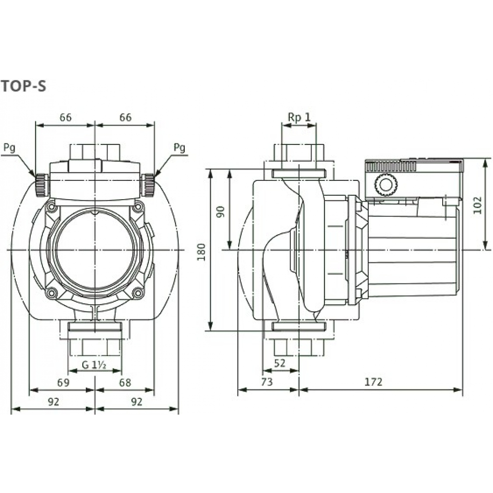 Циркуляционный насос Wilo TOP-Z 25/10 EM RG (2061964)