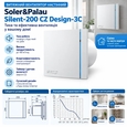 Витяжний вентилятор настінний Soler&amp;Palau Silent-200 CZ Silver Design-3C (5210605900)