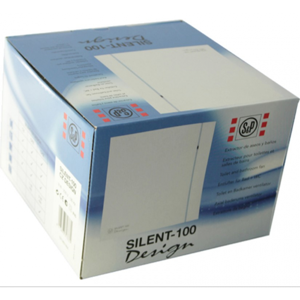 Вытяжной вентилятор настенный Soler&Palau Silent-100 CZ Silver Design - 3C (5210603400)
