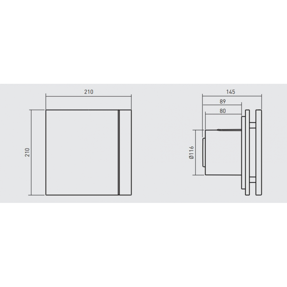 Вытяжной вентилятор настенный Soler&Palau Silent-200 CHZ Design - 3C (5210604200)