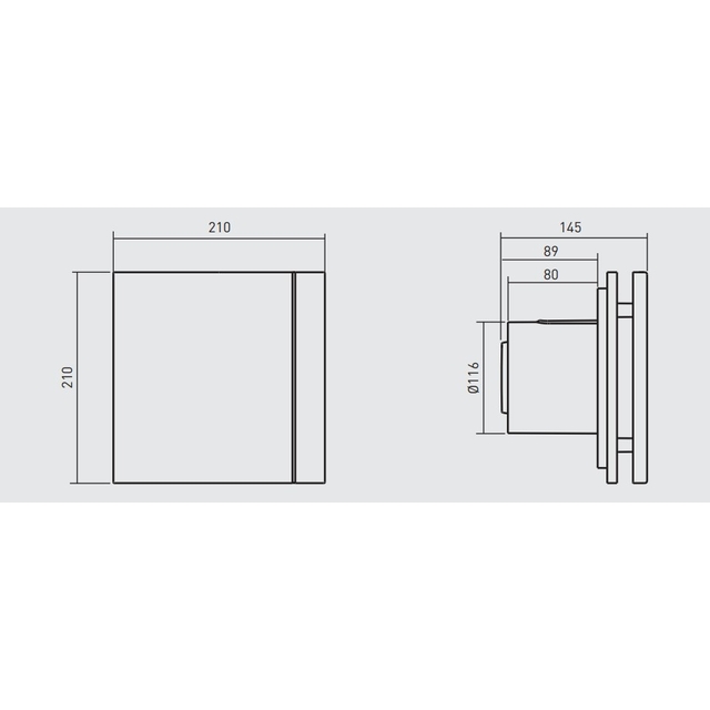 Вытяжной вентилятор настенный Soler&amp;Palau Silent-200 CHZ Design - 3C (5210604200)