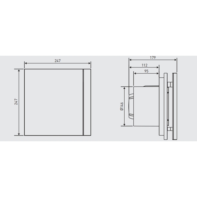Вытяжной вентилятор настенный Soler&amp;Palau Silent-300 CZ Silver Design-3C (5210624100)