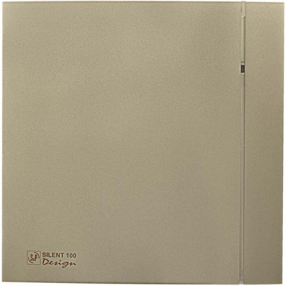 Витяжний вентилятор настінний Soler&Palau Silent-100 CZ Champagne Design - 4C (5210607200)
