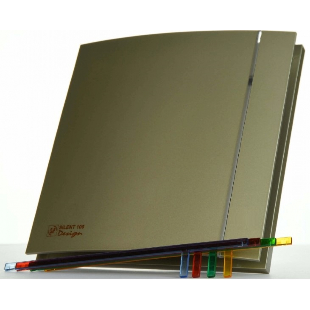 Витяжний вентилятор настінний Soler&Palau Silent-100 CZ Champagne Design - 4C (5210607200)
