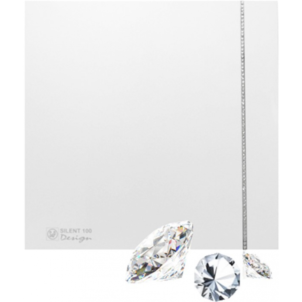 Вытяжной вентилятор настенный Soler&Palau Silent-100 CZ Ivory Design Swarovski (5210625500)