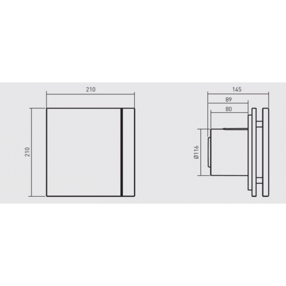 Вытяжной вентилятор настенный Soler&Palau Silent-200 CZ Grey Design-4C (5210616600)