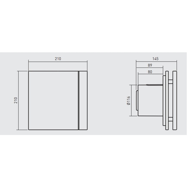 Вытяжной вентилятор настенный Soler&amp;Palau Silent-200 CZ Silver Design - 3C (5210605900)