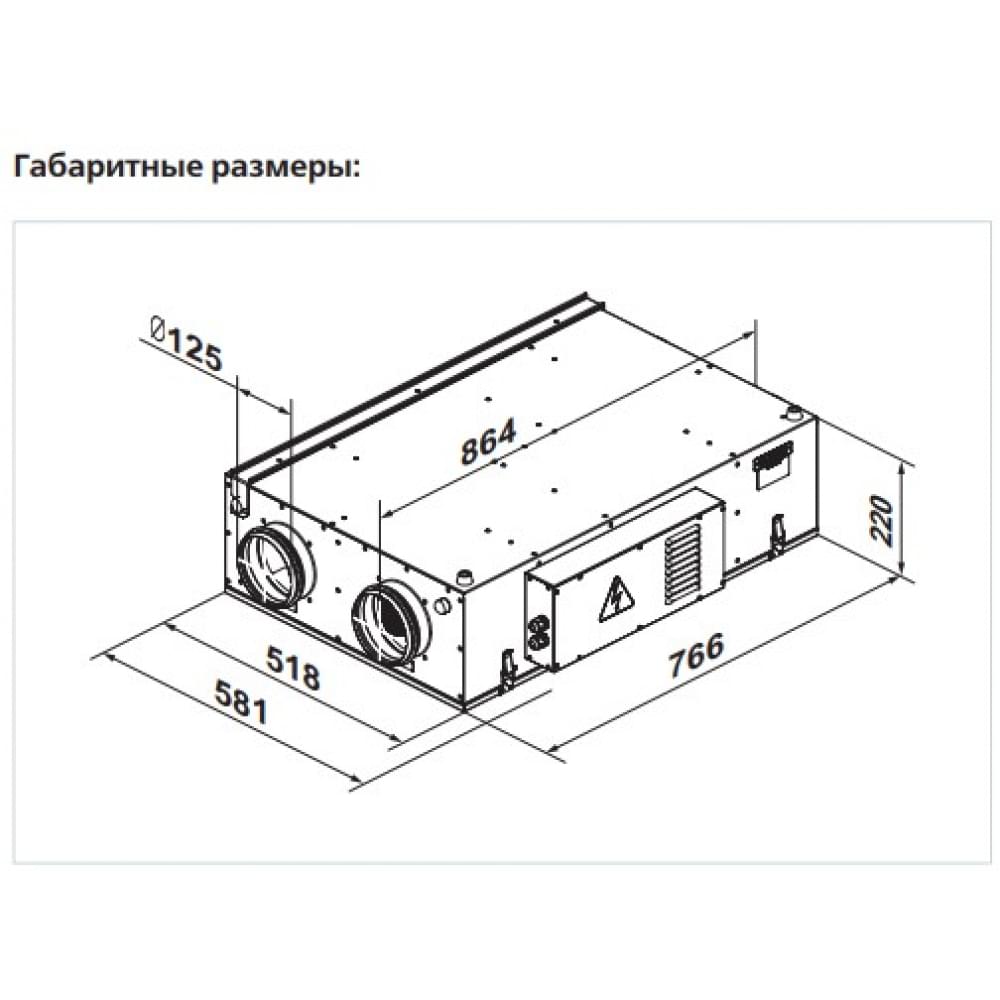 Приточно-вытяжная установка Vents ВУЭ2 250 П ЕС