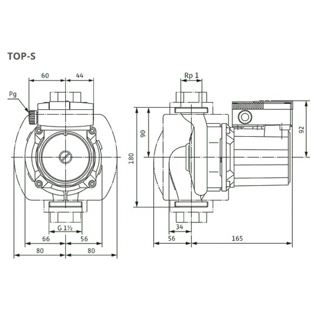 Циркуляционный насос Wilo TOP-S 25/7 DM PN10 (2048321)