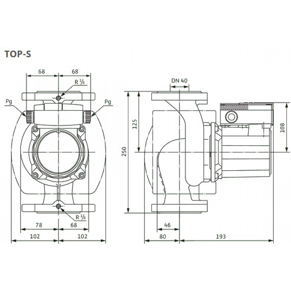 Циркуляционный насос Wilo TOP-S 40/7 DM PN10 (2165523/ст.2080043)