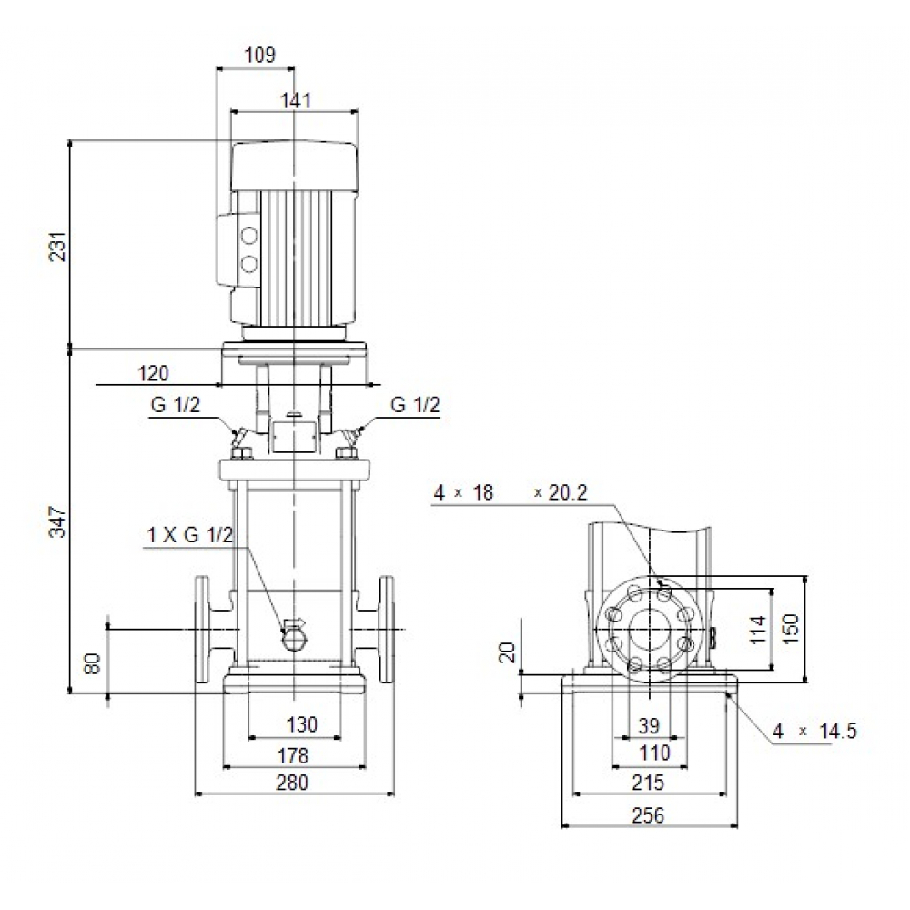 Поверхностный насос центробежный Grundfos CR10-02 A-FJ-A-E-HQQE 3 (96500964)