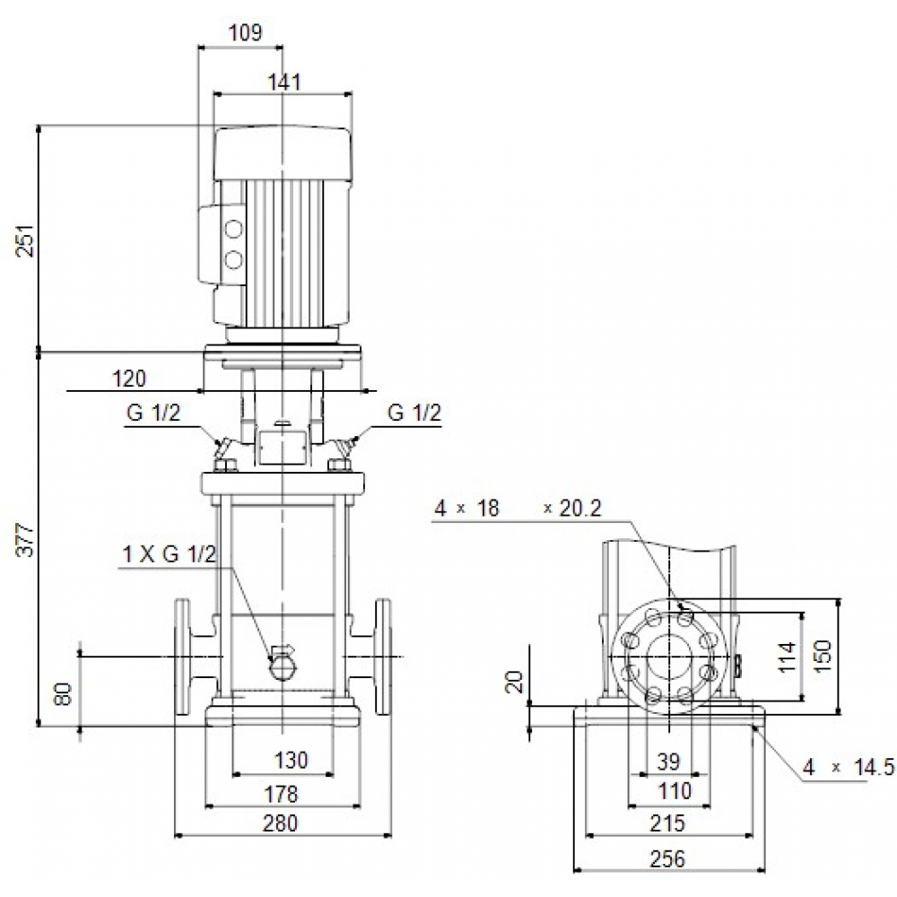 Поверхностный насос центробежный Grundfos CR10-03 A-FJ-A-E-HQQE 3 (96500965)