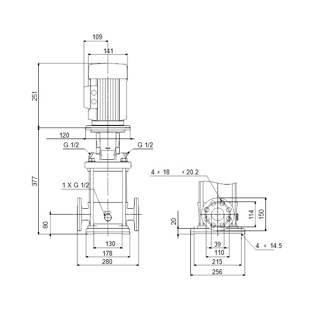 Поверхностный насос центробежный Grundfos CR10-03 A-FJ-A-E-HQQE 3 (96500965)