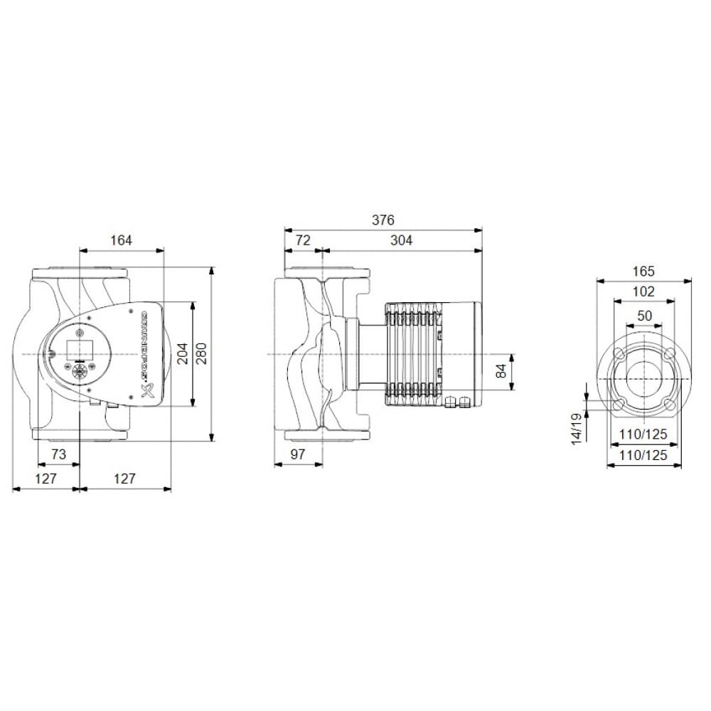 Циркуляционный насос Grundfos Magna3 50-120 F 280 (97924284)