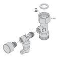Пакетное предложение одноконтурный котел Viessmann Vitodens 100 B1HF 32 кВт с бойлером Vitocell 200 л, датчиком и дымоходом