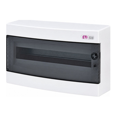 Щит пластиковый ETI ECT 18PT ЩРН-П- 18 мод IP40 прозрачные дверцы (1101002)